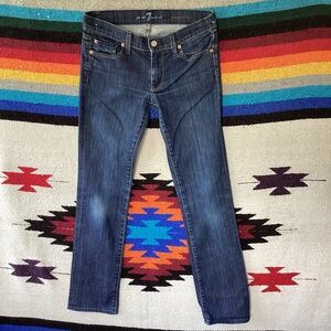 7 for all mankind straight leg jeans low rise size 27